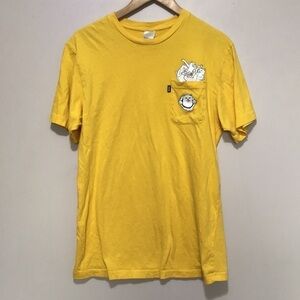 YELLOW RIPNDIP “Stuffed Gold Pocket T-Shirt” size Medium